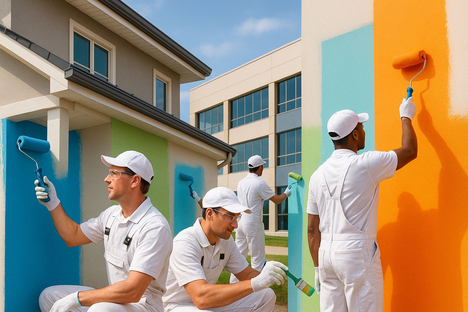 Why choose Intraflair for painting services representing Image by Intraflair (Interior Designer in Hyderabad) - www.intraflair.in