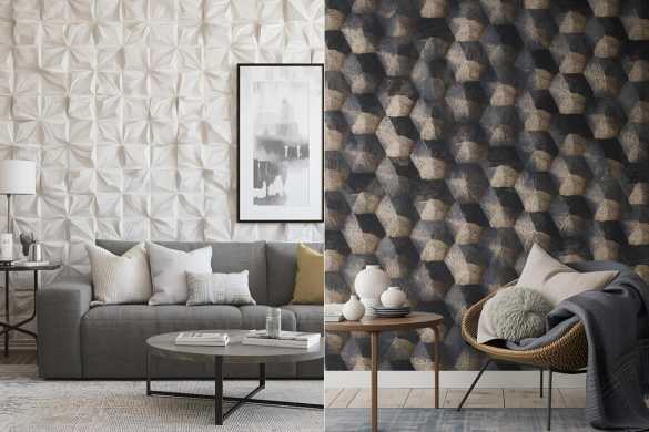 3D Or Textured Wallpaper Services offered by Intraflair Interior designers in Hyderabad - www.intraflair.in
