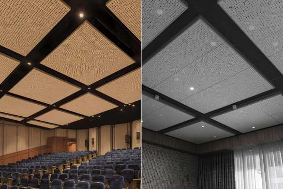 Acoustic False Ceiling Services offered by Intraflair Interior designers in Hyderabad - www.intraflair.in