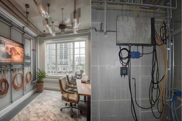 Concealed Wiring & Cable Management Services offered by Intraflair Interior designers in Hyderabad - www.intraflair.in