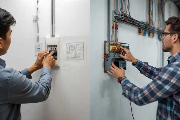 Electrical Point Installation Services offered by Intraflair Interior designers in Hyderabad - www.intraflair.in