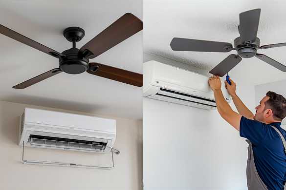 Fan & AC Point Installation Services offered by Intraflair Interior designers in Hyderabad - www.intraflair.in