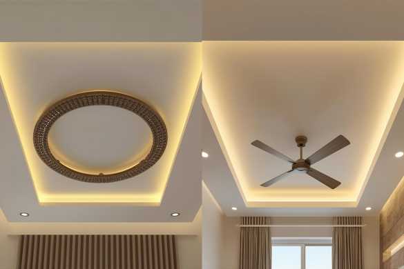 Gypsum False Ceiling Services offered by Intraflair Interior designers in Hyderabad - www.intraflair.in