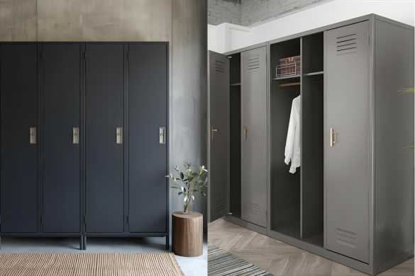 Metal Wardrobes - Types Of Materials Used In Wardrobes - Services offered by Intraflair Interior designers in Hyderabad - www.intraflair.in