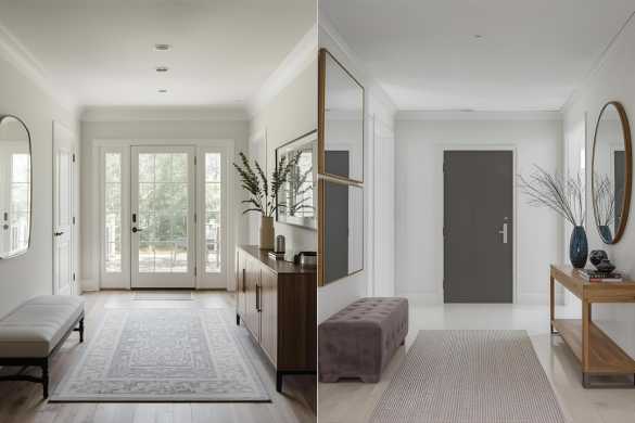 Minimalist Foyers Services offered by Intraflair Interior designers in Hyderabad - www.intraflair.in