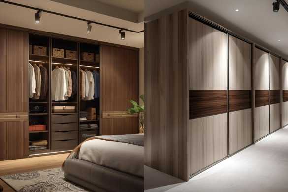 Sliding Door Wardrobes Services offered by Intraflair Interior designers in Hyderabad - www.intraflair.in