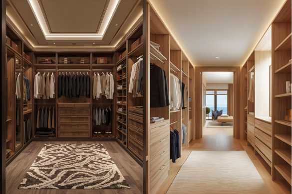 Walk-In Closets Services offered by Intraflair Interior designers in Hyderabad - www.intraflair.in