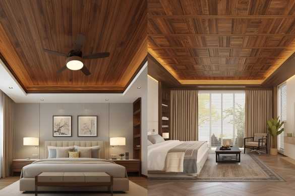 Wooden False Ceiling Services offered by Intraflair Interior designers in Hyderabad - www.intraflair.in