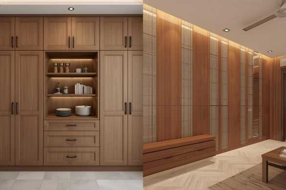 Woodwork Fabrication works Services offered by Intraflair Interior designers in Hyderabad - www.intraflair.in